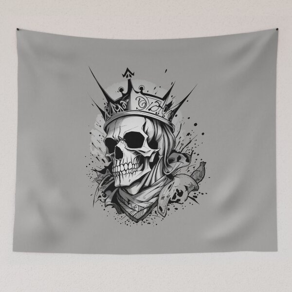 Item preview, Skull in a crown designed and sold by ArtCraftLab.