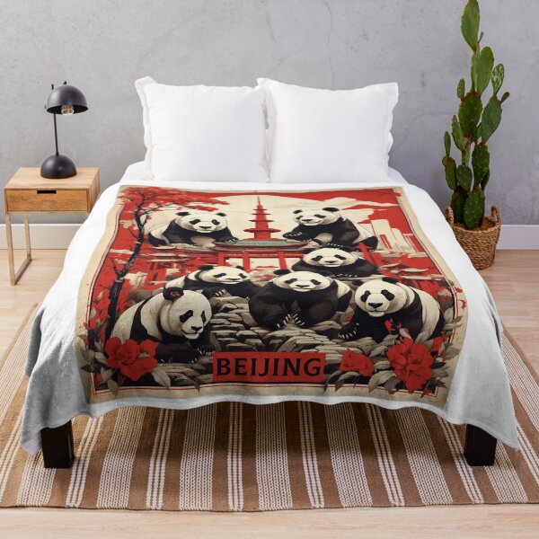 Item preview, Beijing China Chinese Panda Bear Vintage Poster Tourism designed and sold by TravelersGems.