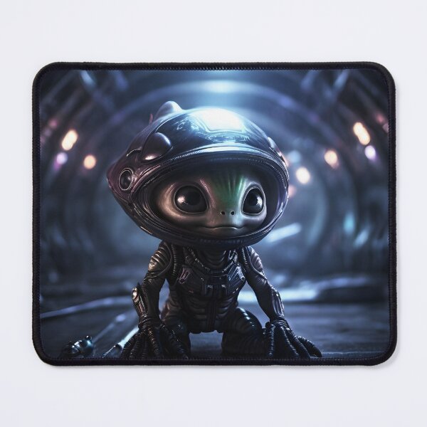 Item preview, Cute alien pet in space suit designed and sold by cyberheadscifi.