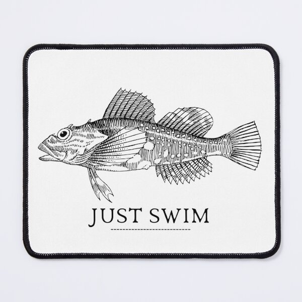 Item preview, SIMPLE FISH JUST SWIM designed and sold by FutureFiesta.