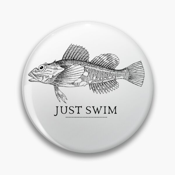 Item preview, SIMPLE FISH JUST SWIM designed and sold by FutureFiesta.