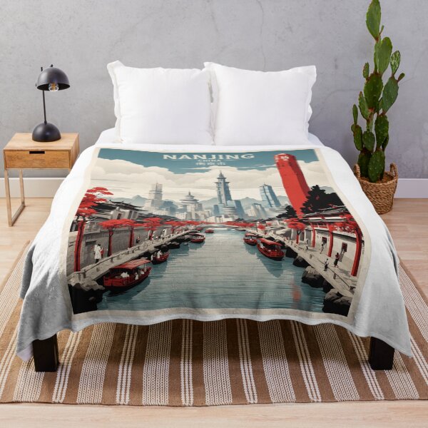 Item preview, Nanjing China Vintage Poster Tourism  designed and sold by TravelersGems.