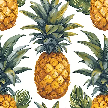 Artwork thumbnail, Pineapple Pattern by Quirkyaesthetics