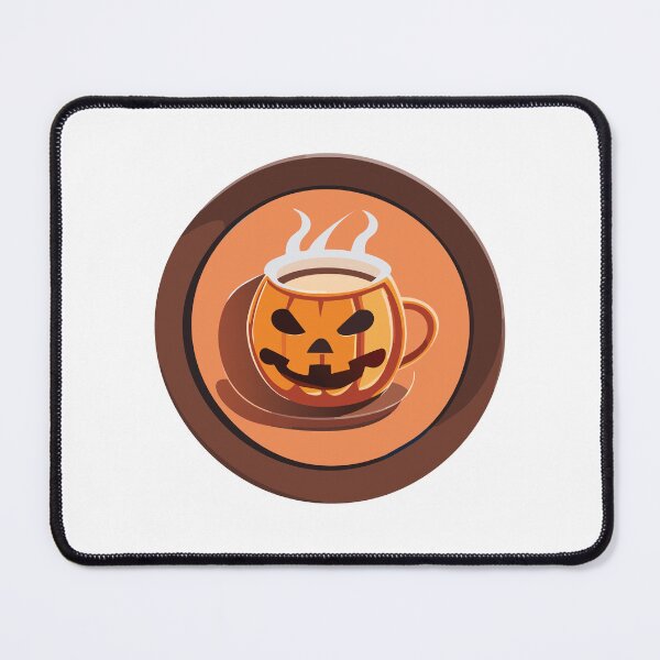 Item preview, Hot coffee pumpkin on a circle designed and sold by cheekyfoxart.