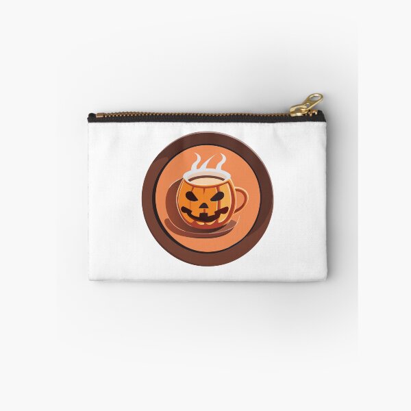 Item preview, Hot coffee pumpkin on a circle designed and sold by cheekyfoxart.