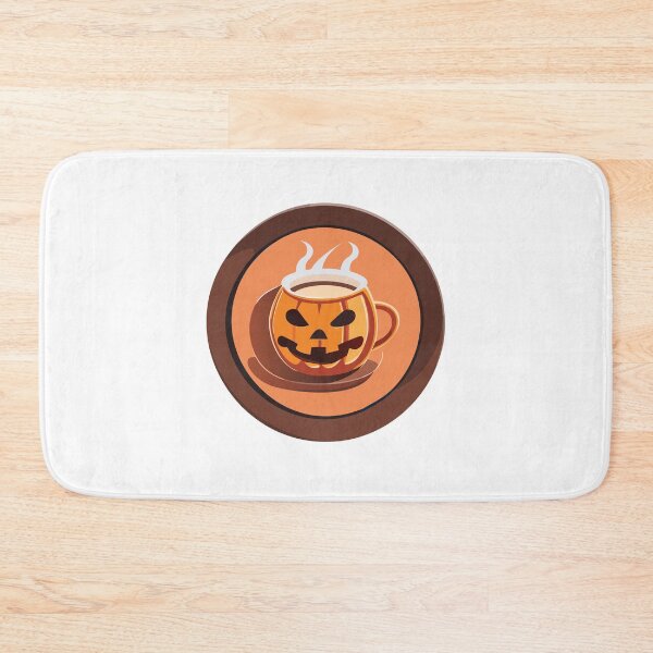 Item preview, Hot coffee pumpkin on a circle designed and sold by cheekyfoxart.