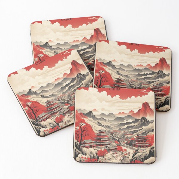 Item preview, Shaanxi China Vintage Poster Tourism  designed and sold by TravelersGems.
