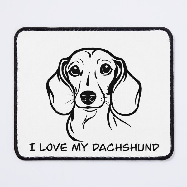 Item preview, I Love My Dachshund  designed and sold by luckeyduckdesgs.