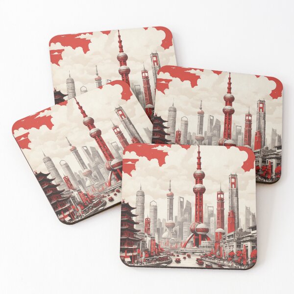 Item preview, Shanghai China Vintage Poster Tourism  designed and sold by TravelersGems.
