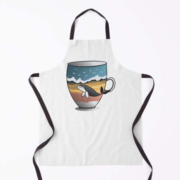 Item preview, Coffee cup with a diving whale designed and sold by cheekyfoxart.