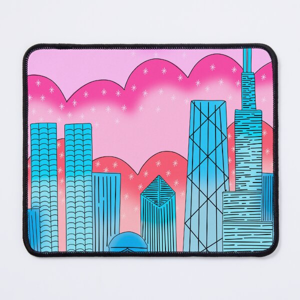 Item preview, Colorful Chicago Skyline  designed and sold by ellenugget.