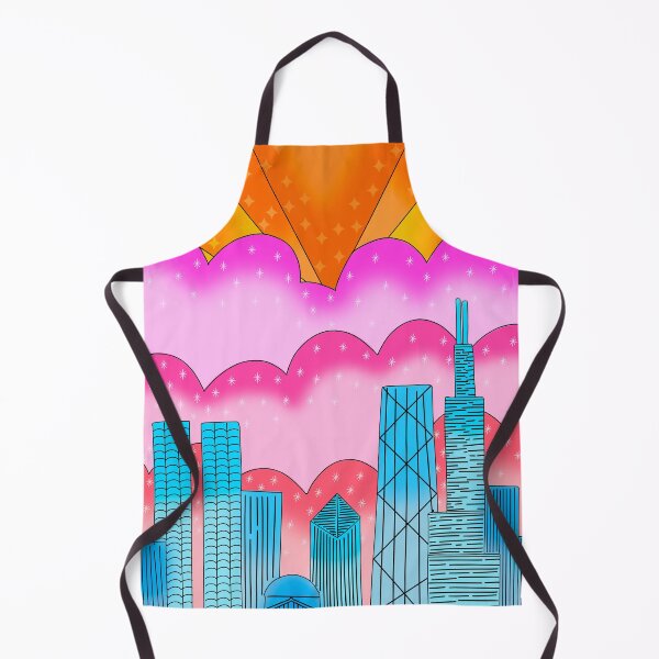 Item preview, Colorful Chicago Skyline  designed and sold by ellenugget.