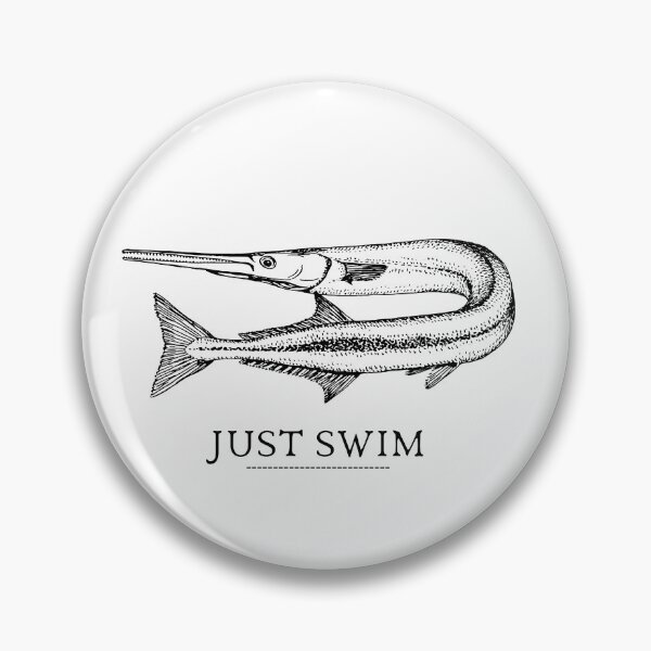 Item preview, SIMPLE FISH JUST SWIM designed and sold by FutureFiesta.