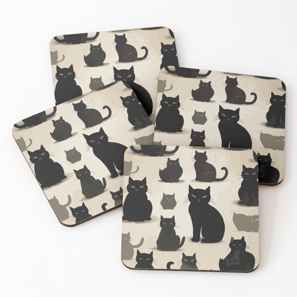 Item preview, Gatos Negros Mirando Para sublimar designed and sold by ARTARG.