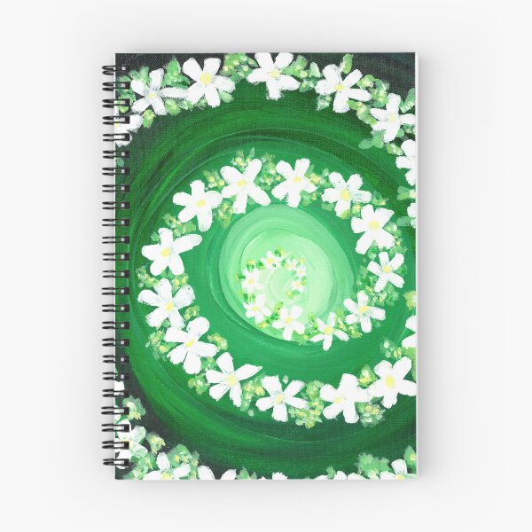 Item preview, Green Daisy Spiral designed and sold by Wyndee Breheny.