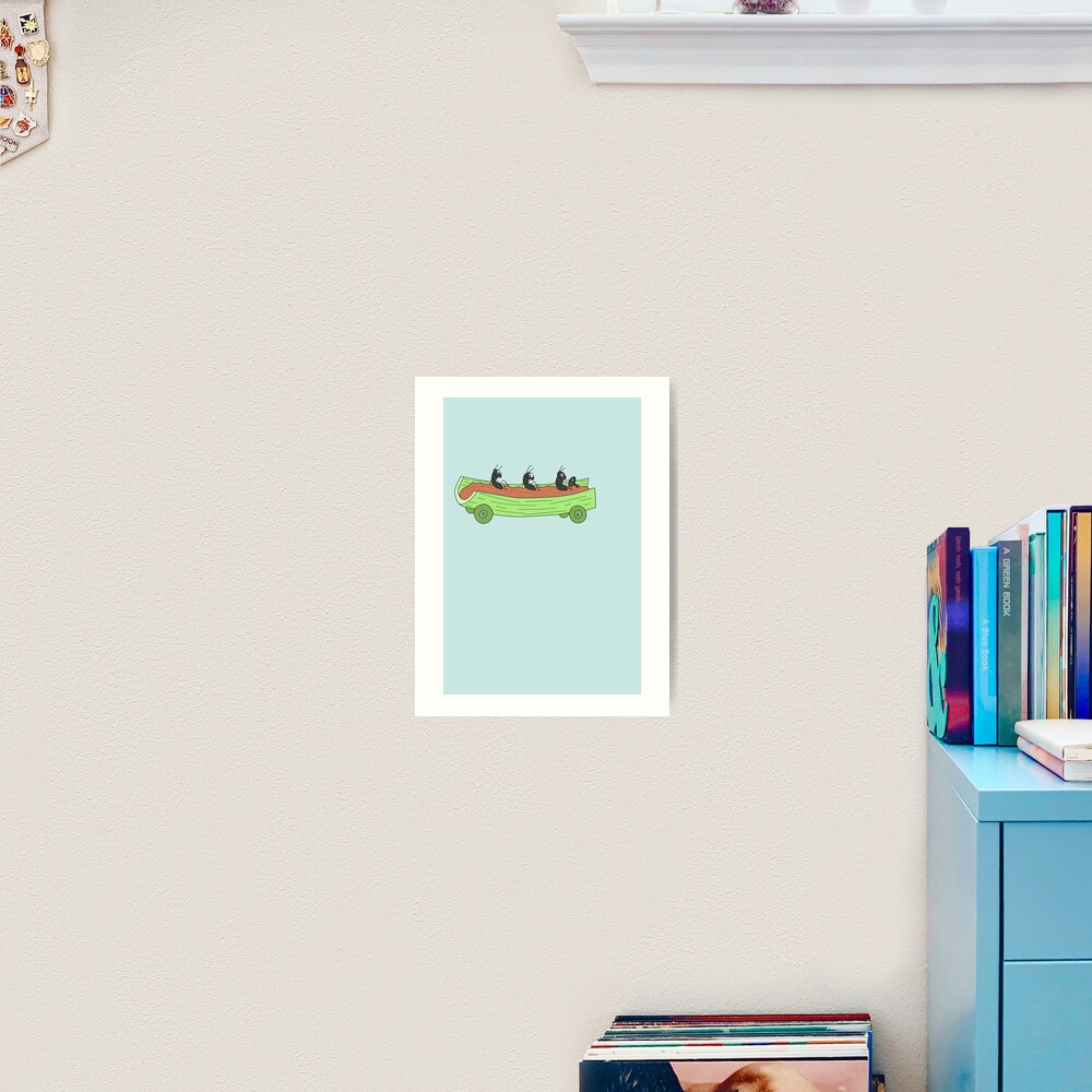 Ants on a Log Car Poster