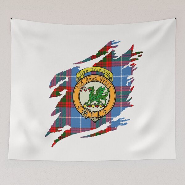 Item preview, Crichton Crest Scottish Surname Tartan designed and sold by BagTown Clans.