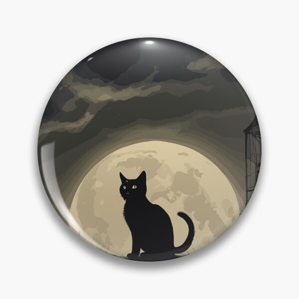 Artikelvorschau, Schwarze Katze, Mond, Dunkelheit, Nebel entworfen und verkauft von ARTARG.