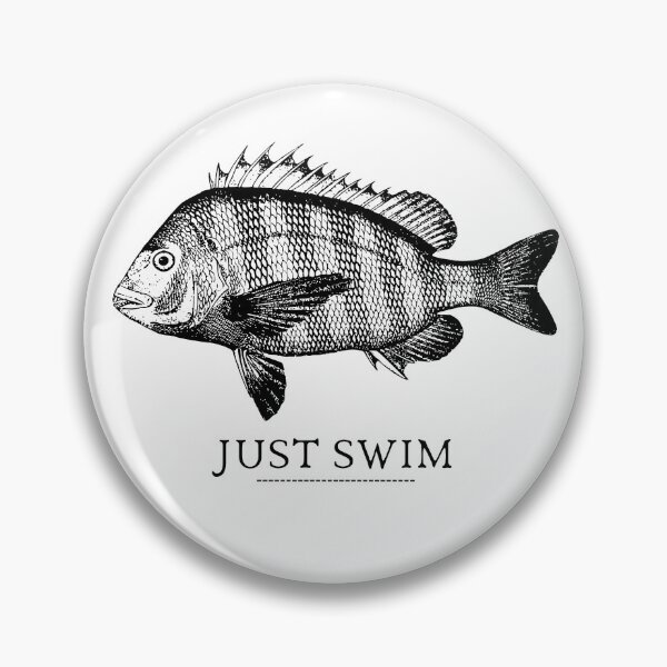 Item preview, SIMPLE FISH JUST SWIM designed and sold by FutureFiesta.