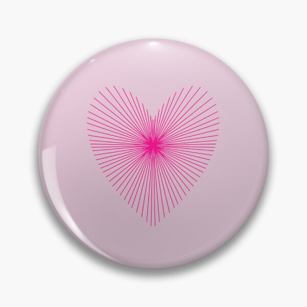 Aperçu de l'œuvre Coeur Radial Rose créée et vendue par StudioWilde.