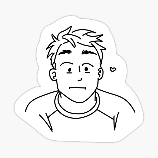 Vista previa del artículo con la obra «Rompecorazones - Nick Nelson», diseñado y vendido por Stickers-of-Pau.
