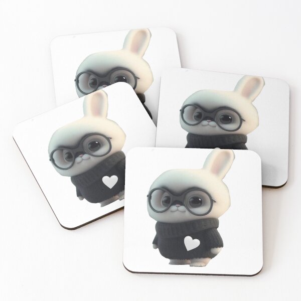 Item preview, Drawing: hare with glasses designed and sold by Victoriella-v.