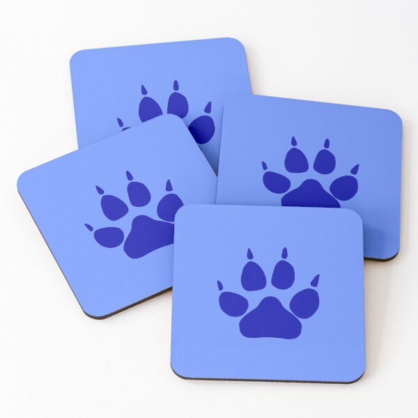 Item preview, Blue Wolf Prints With Moons designed and sold by Echotone.
