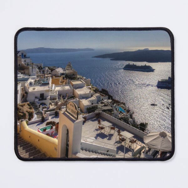 Item preview, Cruise Ships in the Caldera designed and sold by tomg.