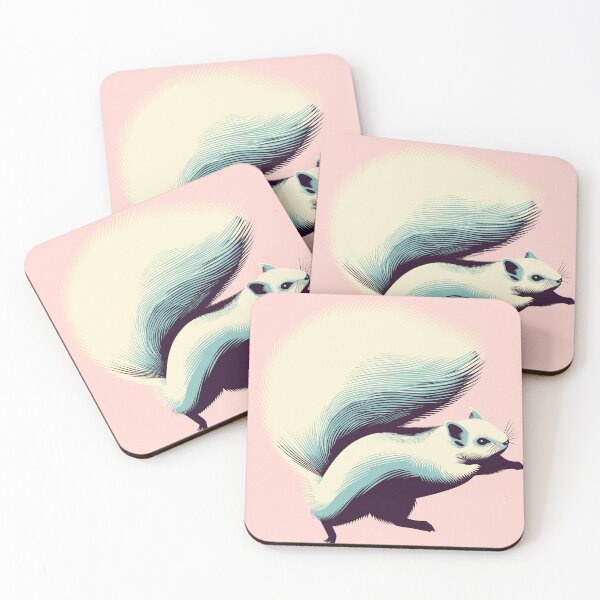 Item preview, Siberian Flying Squirrel Mid-Glide Stylized Illustration Art  designed and sold by KaleidoNest.