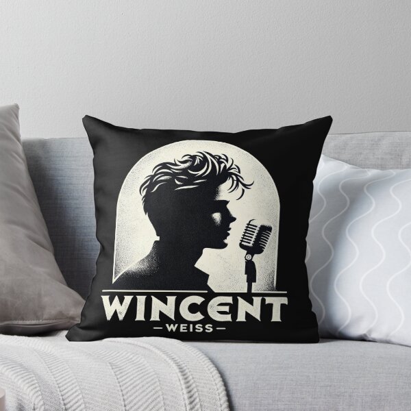 Item preview, Wincent Weiss Retro Style (on black) designed and sold by Retro Travel Design.