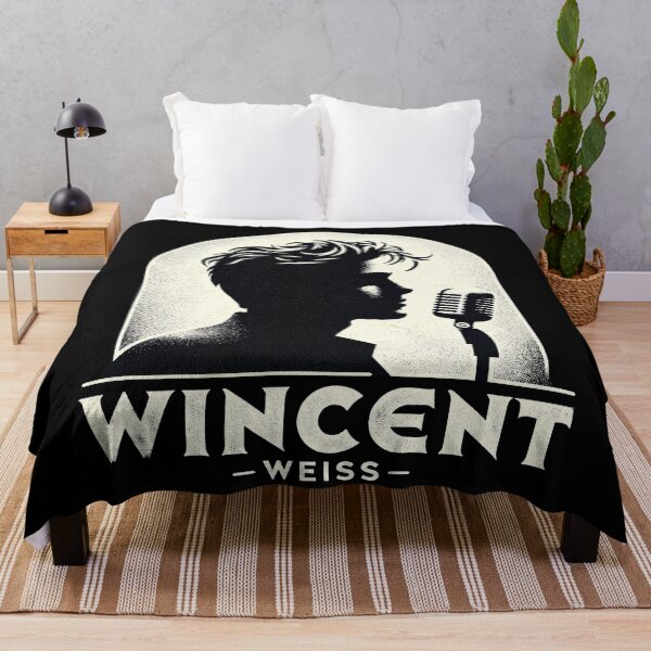 Item preview, Wincent Weiss Retro Style (on black) designed and sold by Retro Travel Design.