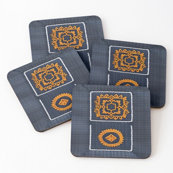 Item preview,  Jeans clothes, orange embroidered  jeans 5 designed and sold by Kader101.
