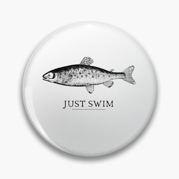 Item preview, SIMPLE FISH JUST SWIM designed and sold by FutureFiesta.