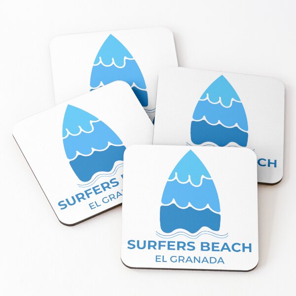 Item preview, Surfers Beach El Granada designed and sold by HalfMoonBayShop.