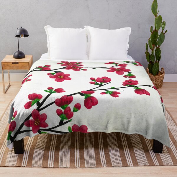 Item preview, Red Flowering Branches designed and sold by Wyndee Breheny.