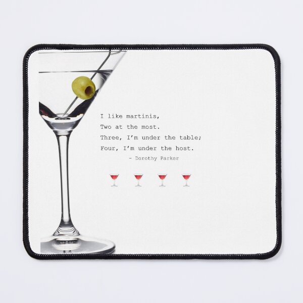 Item preview, Dorothy Parker martini poem designed and sold by STMCreative.