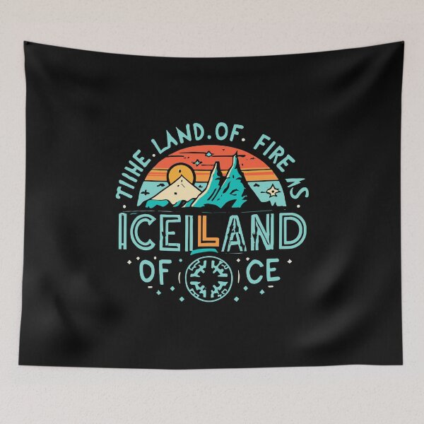Item preview, Iceland Travel Apparel & Souvenirs - the Land of Fire & Ice T-Shirt designed and sold by MizoX7.