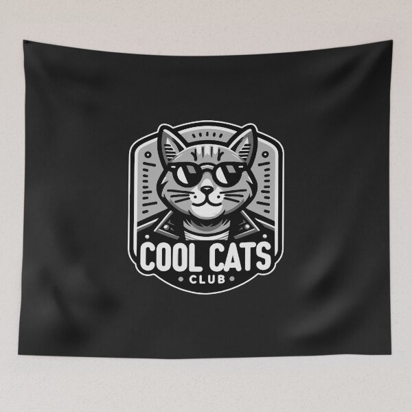 Item preview, Cool Cats Club Badge designed and sold by 89BLACK.