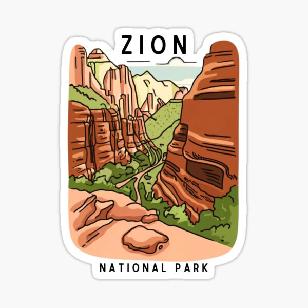 Item preview, Zion National Park designed and sold by WatercolorWilds.