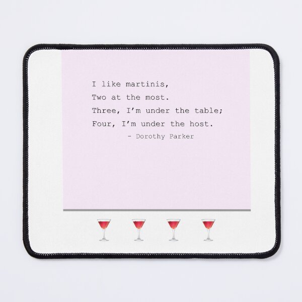 Item preview, Martini poem Dorothy Parker designed and sold by STMCreative.