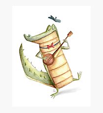 Play for me Croco Photographic Print