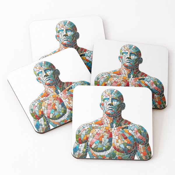 Item preview, Mosaic Man Made from Ceramic Tiles in the Past designed and sold by kylmllr101684.