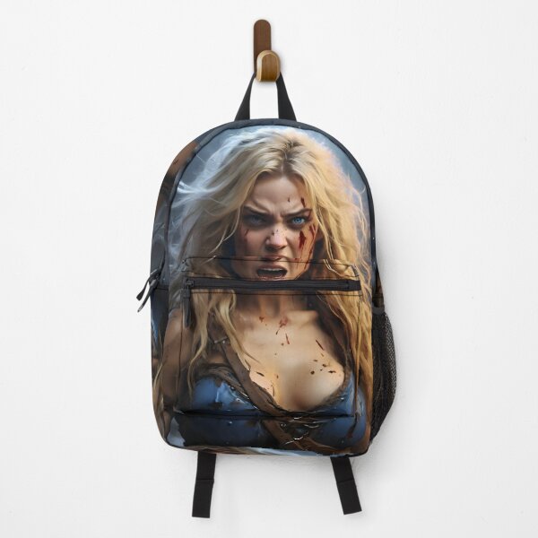 Item preview, Fierce Scream: Photorealistic Barbarian Maiden designed and sold by WAUZ.