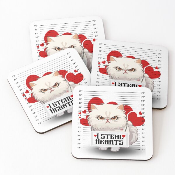 Item preview, I Steal Hearts Cute Cat, Persian Cat, designed and sold by MixedVibes Co..