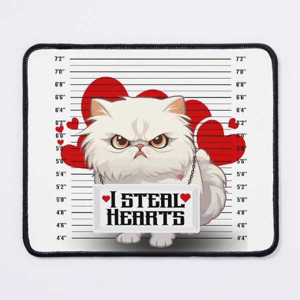 Item preview, I Steal Hearts Cute Cat, Persian Cat, designed and sold by MixedVibes Co..