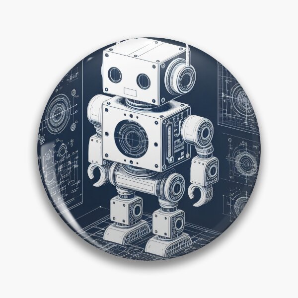 Item preview, Robot blueprint in 3D designed and sold by cyberheadscifi.