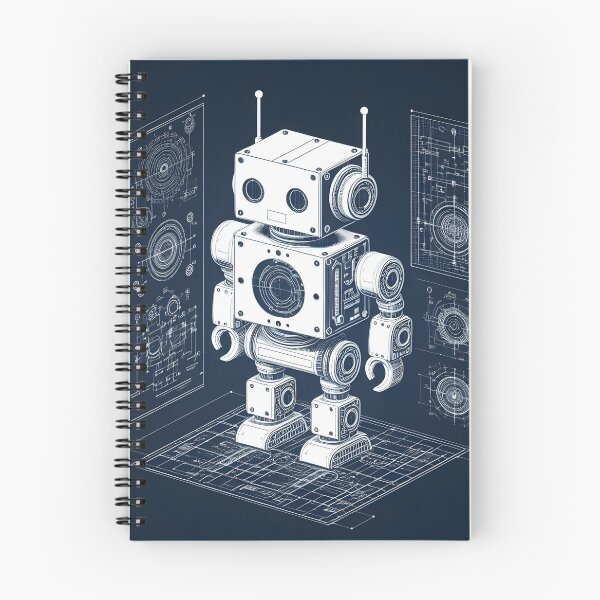 Item preview, Robot blueprint in 3D designed and sold by cyberheadscifi.