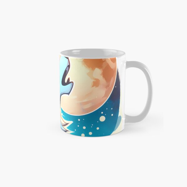 Awoo Moon Howling Wolf Anthro Furry Classic Mug