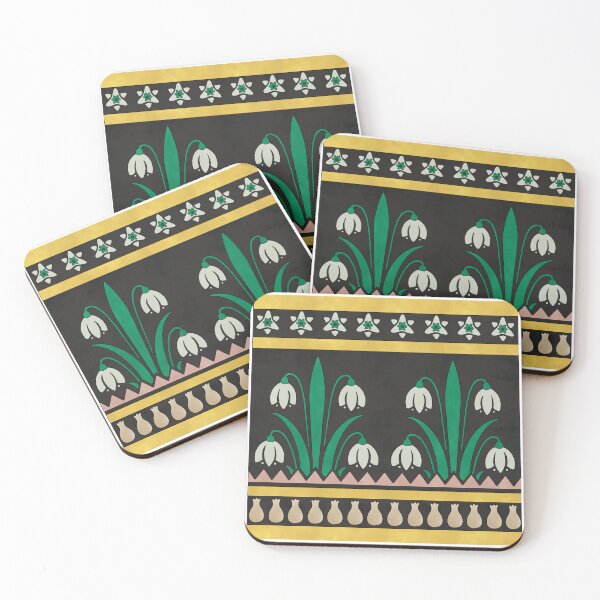 Item preview, Snowdrop Tile Reproduction designed and sold by MadeByGeeClowes.