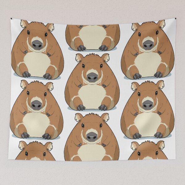 Item preview, Chillax with Capybara, cute illustration designed and sold by EmeraldeaArt.